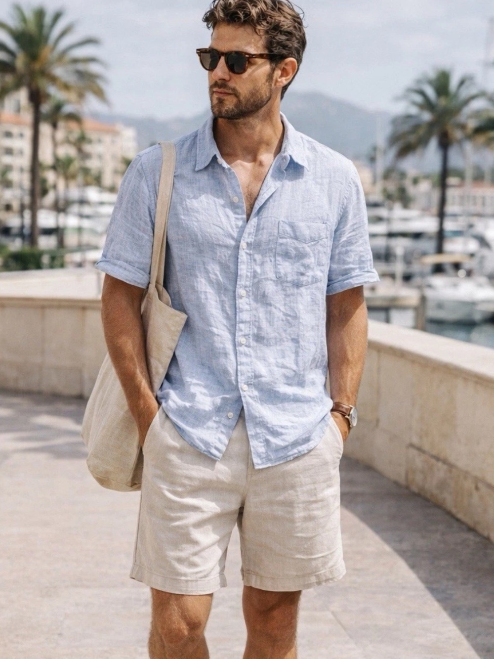 Thom Aaron Linen Button Up Shirt